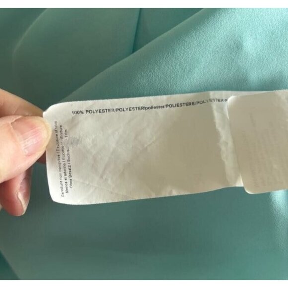 Joseph Ribkoff Aqua Ruffled Sleeve Blouse with Back Detail LN - Picture 9 of 9